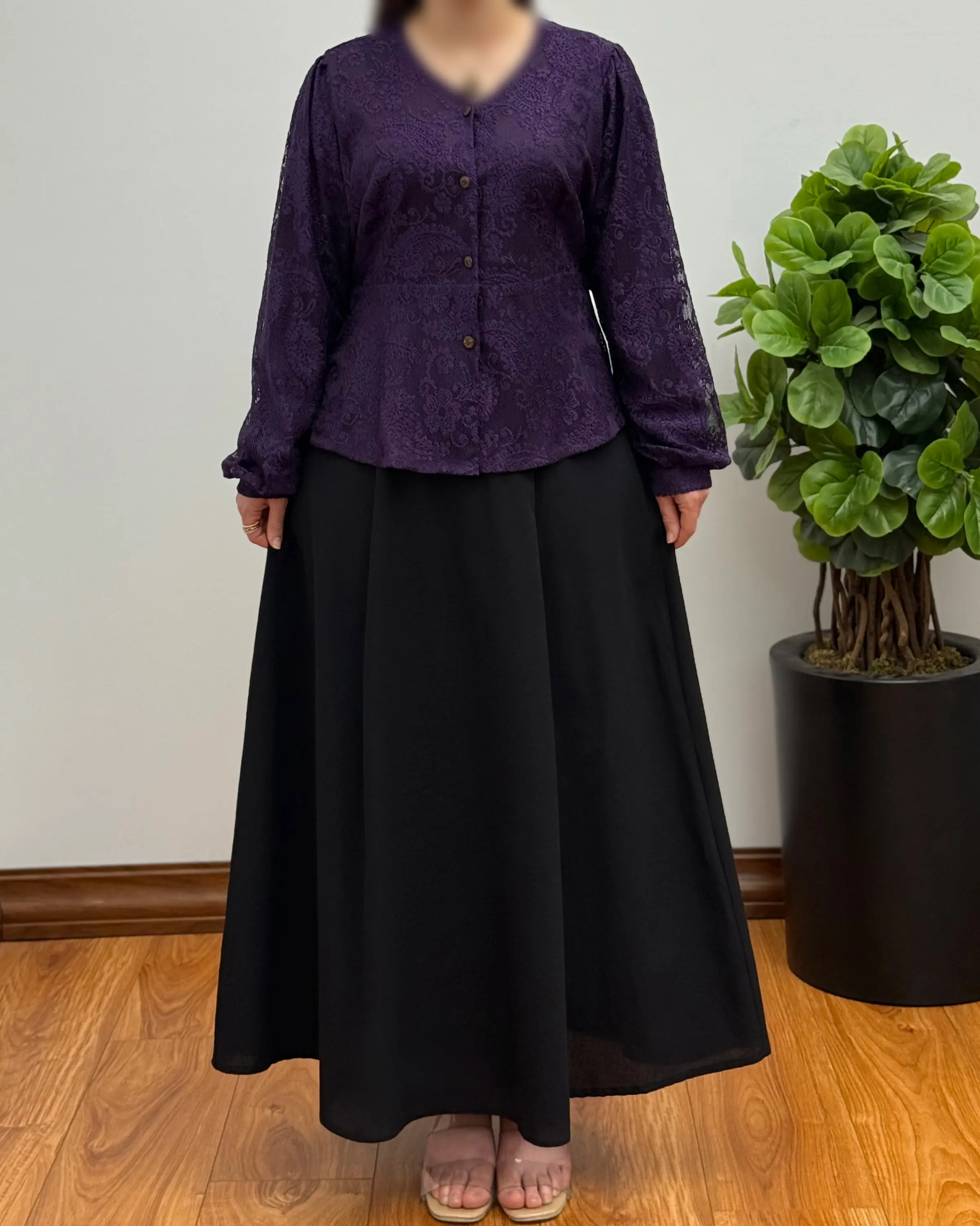 ست شومیز دامن دخترانه دانتل